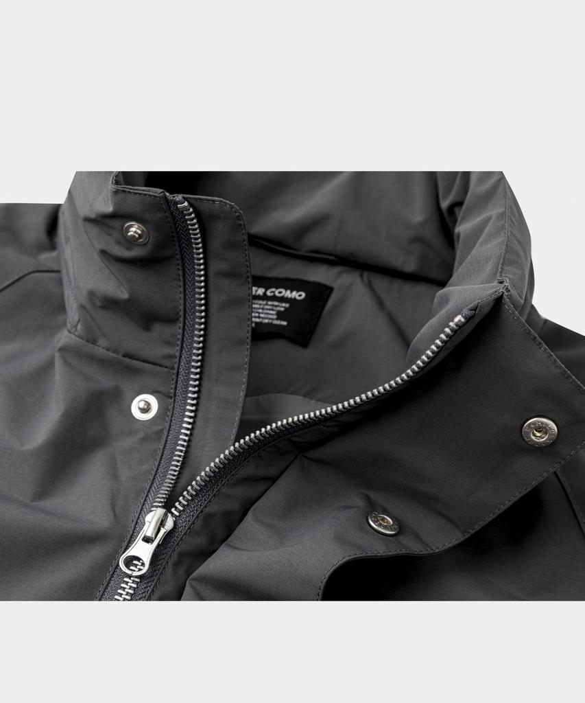 Lettercomo Waterproof Windlight Parka Jacket Dark Grey
