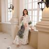 Women's Middle Eastern Abaya: Elegant Long Robe with Stylish Detailing, Perfect for Dubai and Turkey Fashion.