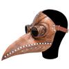 Cosplay Halloween Event Props Funny Medieval Steampunk Plague Doctor Bird Mask Long Nose Beak Latex Punk Masks Beak Accessories
