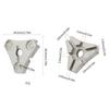 Bike Wheel Rim Truing Repair Tool Carbon Steel Robust Structure Tool Spoke Wrench 3 Size In One Bike Spoke Nipple Wrench