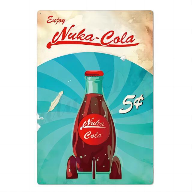 Retro Coca-Cola Cartoon Tin Sign: American-Style Home Decor Poster 20cmx30cm