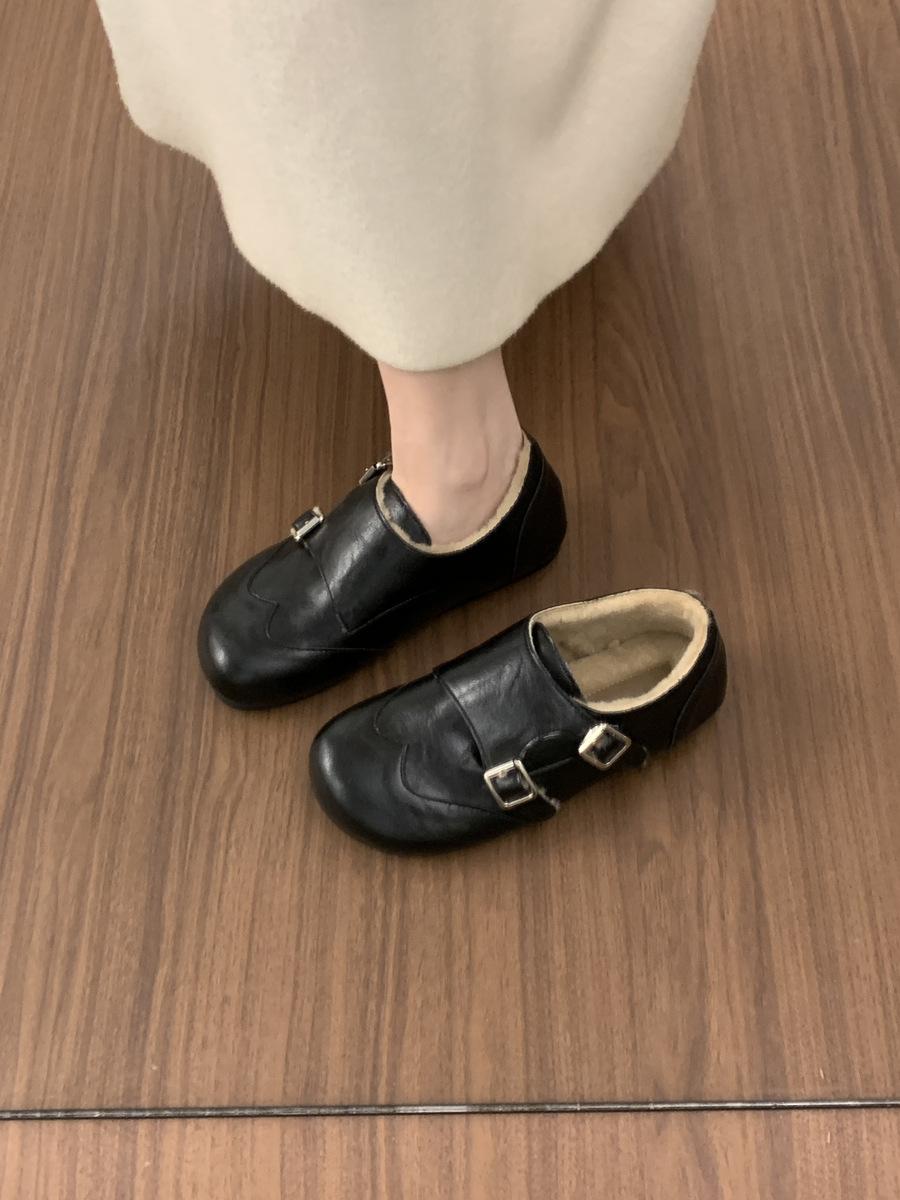 Замшевые ретро глубокие бархатные лоферы хлопковые туфли, модные теплые Birkenstocks 35