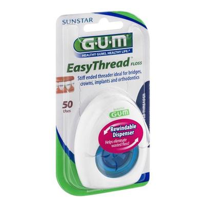 Gum Easy Thread Dental Floss, 50 Servings, 1 Pack, 1 Piece