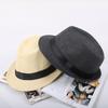 Parent-child Sun Hat Summer Sun Hat Men's Straw Sun Hat Children's British Top Hat Performance Jazz Hat