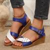 PU Women Chunky Platform Sandals Casual Soft Open-Toe Sandals Without Grinding Feet for Walking Shopping Stroll Women Shoes
