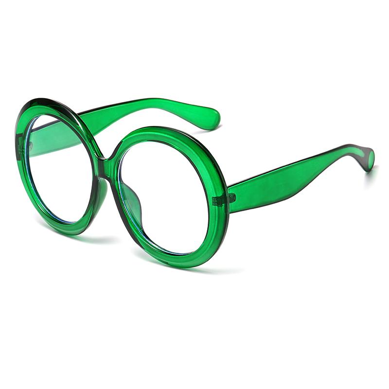 Retro Große Runde Sonnenbrille Damen Brauner Verlauf Große Sonnenbrille Damen Stylisch Luxusmarke Design Spiegel Klare Tönungen