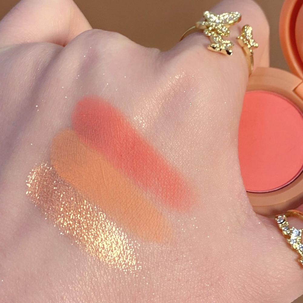 Paleta de fard de obraz perlat 3 în 1 cu sclipici mat Fard de pleoape lucios Paleta de machiaj pentru față multifuncțională Cosmetice