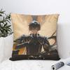 Zhongli Genshin Impact Pillow Case Sofa Decorative Home Double-Sided Printing Short Plush Cushion Cover Throw Pillow Cover