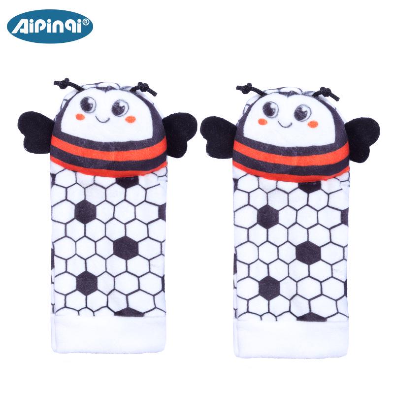 Aipinqi Baby Animal Wristband Toy with Rattle Socks (0-1 Year)