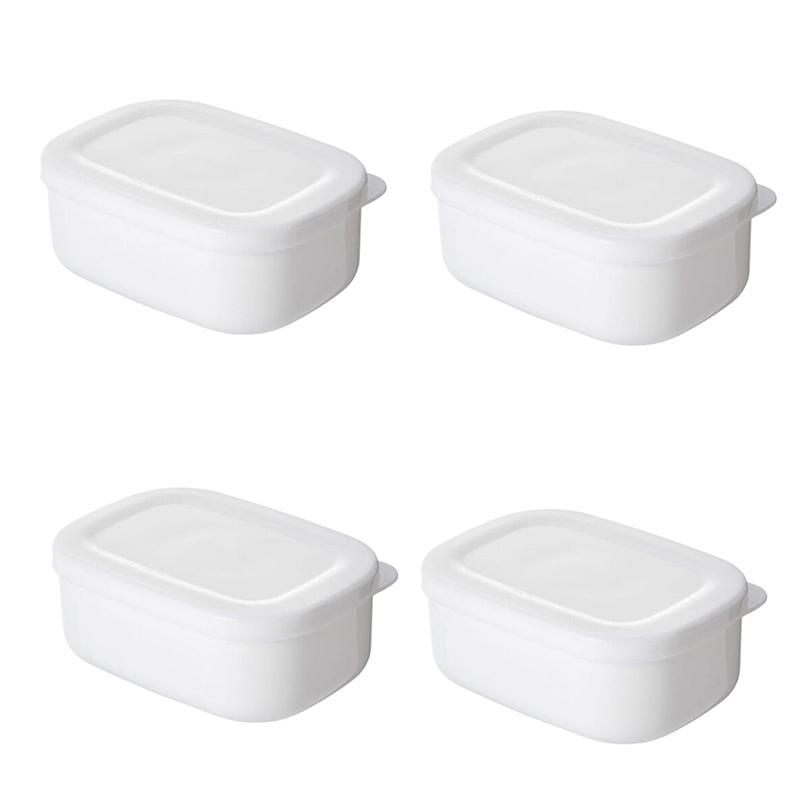

4/8 шт. Пыленепроницаемый контейнер для холодильника с крышкой, герметичный, для сохранения свежести, для разогрева в микроволновой печи, для хранения, ланч-бокс, кухонный органайзер 4PCS