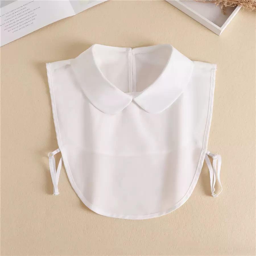Fashion Half Shirt Style Fake Collar for Women Stand Detachable Collar Fake Girls Vintage Lace Ladies False Blouse Collar Decor
