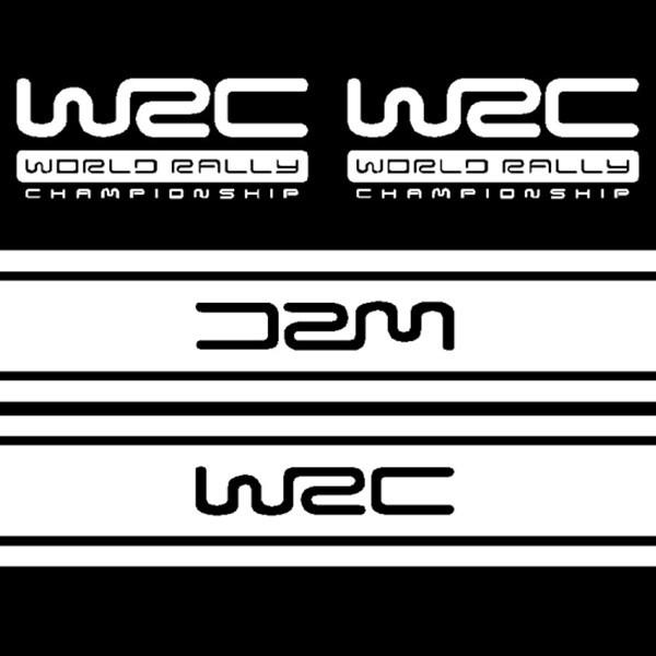 

4 шт. Автомобильные наклейки WRC Мировое Ралли Гонки Спорт Декоративные наклейки Для Citroen Дверь Авто Тюнинг Стайлинг D2 белый