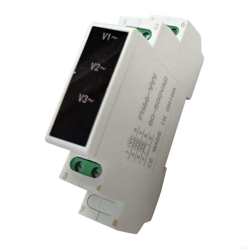 Din Mount Meter Tester AC80V-500V Three Phase Voltmeter Gauge A0KF