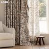 1PC LOZUJOJU American Medieval Style Blackout Curtains with High-density Printed Curtains for Bedroom Living Room Window for Home Decor