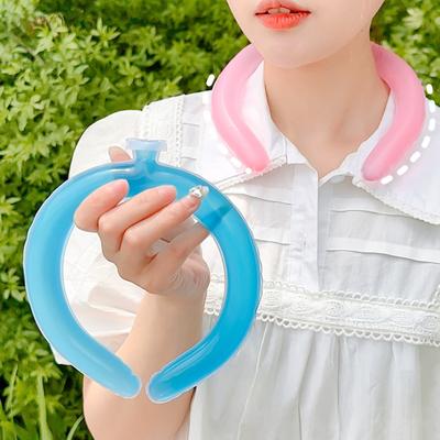 Portable Reusable Neck Cooling Wrap Wearable Neck Cooler Ice Neck Cool Wraps Instant Cooling Tube for Hot Weather