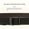 Men's Fashion Canvas Belt Automatic Buckle - Suitable for Outdoors with Jeans, Wear Resistant Waterproof Sports Belt, Black