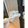 Cowhide Version~ Genuine Leather Ballet Women's Breathable Casual Sports Shoes, Small People with Thick Soles Increase In Height