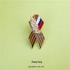 Stop Kłos Pszenicy Muszka Metalowa Retro Broszka Pin Akcesorium do Kołnierzyka