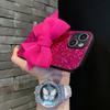 Cute 3D Bowknot Glitter Phone Case For iphone 18 17 16 15 14 13 12 11 Pro Max 7 8 Plus Air 16E Lovely Shockproof Girl Soft Cover
