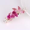 Fashionable Bow Hair Clip, Women's Pearl Flower Crystal Hairpin, Spring Clip Hair Accessory