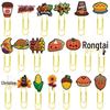 Thanksgiving Metal Paperclip Bookmark - Cute, Colorful, DIY Stationery Ornament