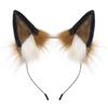Handgefertigtes Plüsch-Katzen- und Fuchsohren-Cosplay-Kopfschmuck für Festivals und Rollenspiele
