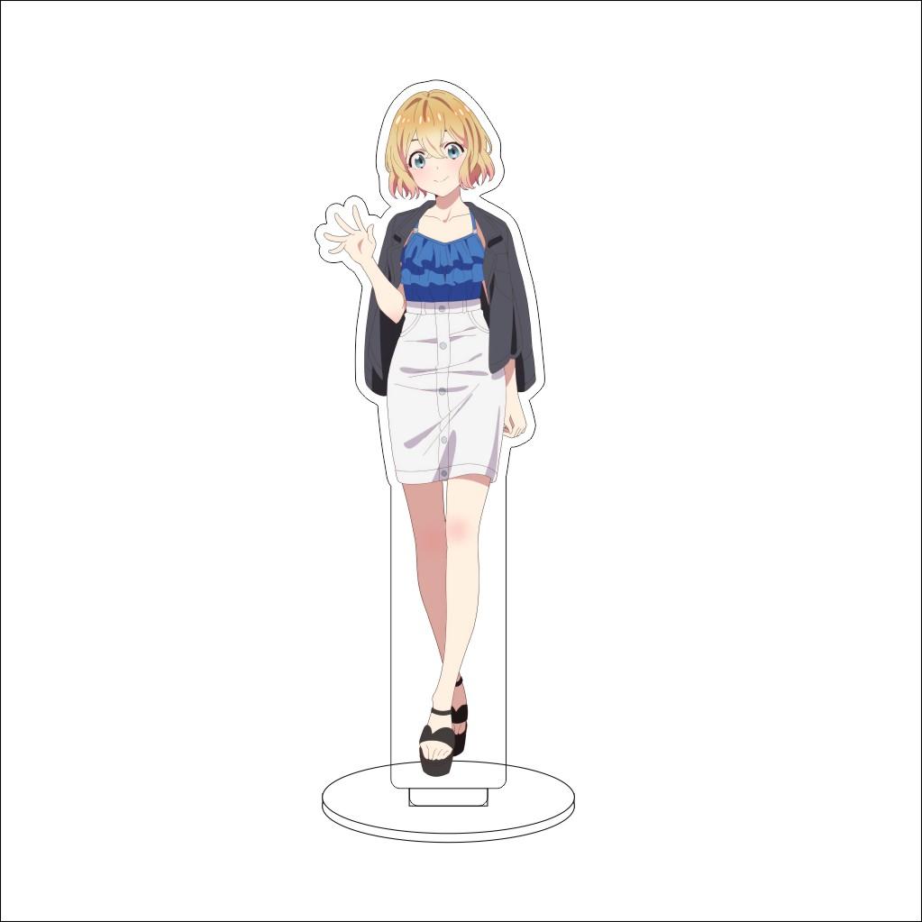 16CM Anime Rent-A-Girlfriend Cosplay Acrylic Stand Ornaments Sakurasawa Sumi Asami Nanami Figure Stand Halloween Gifts