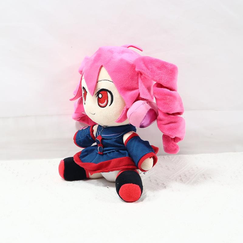 New Anime Kasane Teto Plush Doll Toy 23CM Cartoon Cute Soft Heavy Sound Virtual Singer Plush Doll Room Decoration For Kid Gift