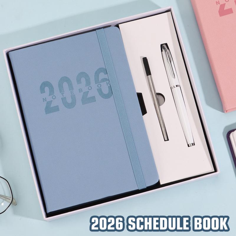 2026 Cross-Border Daily Planner: 365-Day Journal & Time Management Notebook