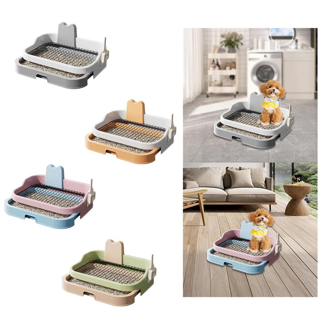 Dog Toilet, Keep Floor Clean Anti Splashing Bedpan with Drawer Tray, Portable Dog Potty Tray for Living Room Home