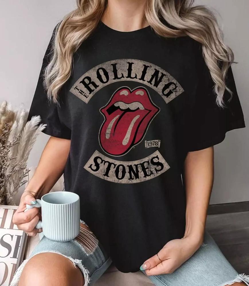 

HOT NEW The Rolling Stones Live Tour 1978 Rock T-shirt Rolling Stones Shirt L