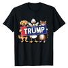 Pets for Trump Dog Duck Cat T-shirt