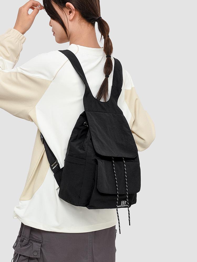 Korean-Style Large Capacity Drawstring Backpack for Outdoor Sports & Casual Use