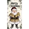 Cartoon Santa Claus Door Cover Christmas Outdoor Decoration Home Door Lining 2024 Xmas Ornament 2025 New Year Party Home Banner