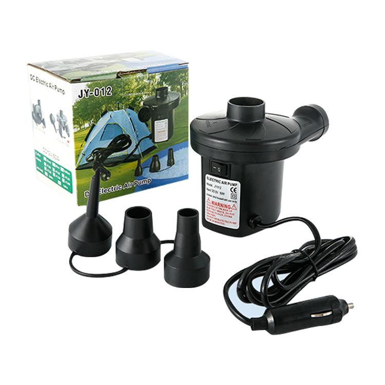 DC Electric Air Pump with 3 Nozzles 12V DC Perfect Inflator Deflator Pumps for Inflatables