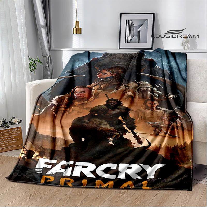 3D Spel Farcry Cartoon bedden met print Flens Warme deken zachte en comfortabele deken picknickdekens verjaardagscadeau