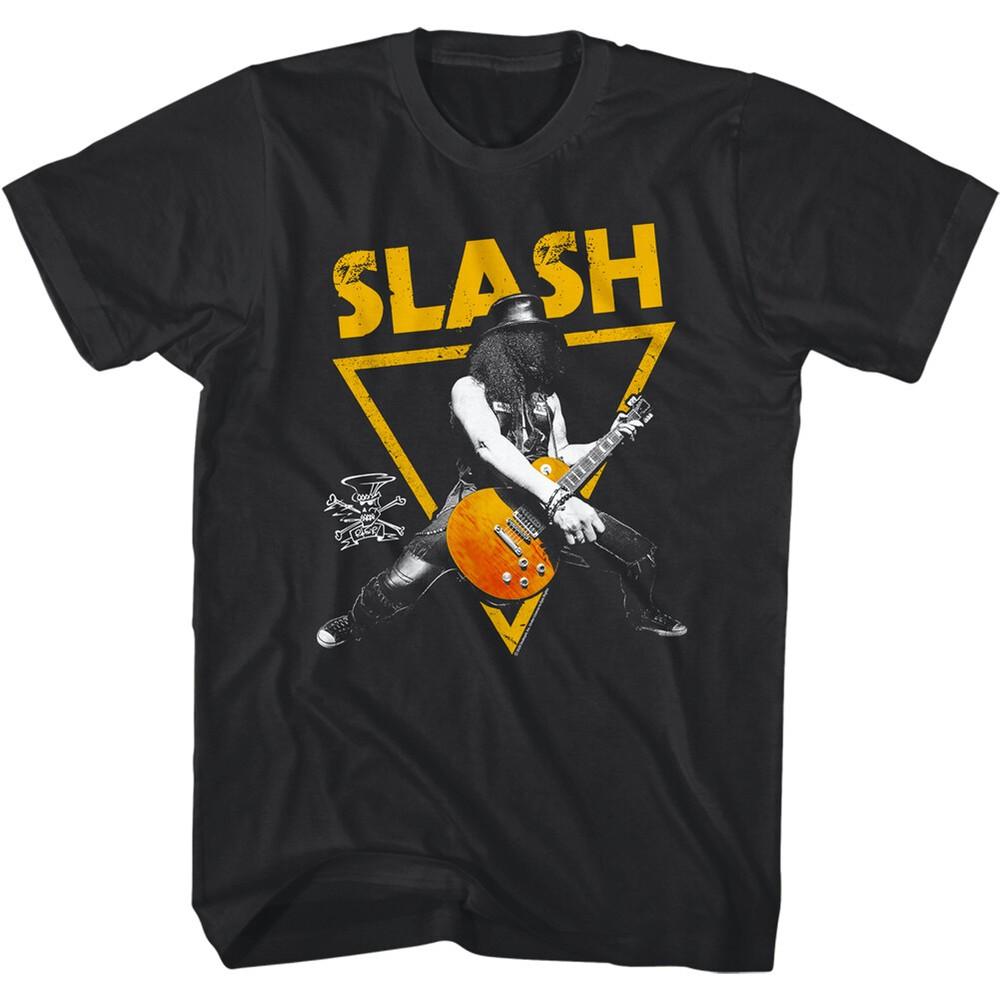 

Slash Signature Gold Men s T Shirt Rock Guitarist Merch Musician Guns n Roses S