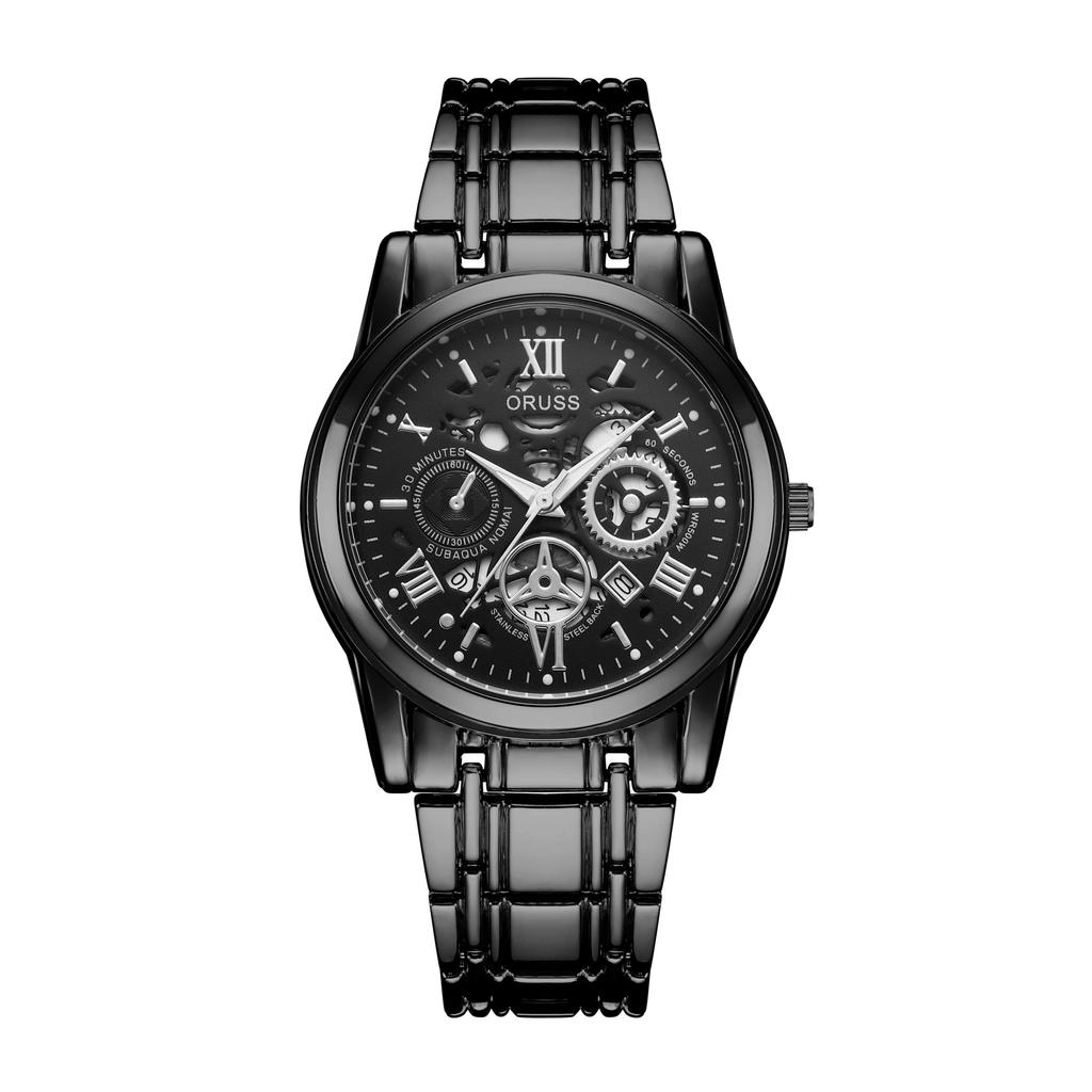 Official Movement Watch Men'S Watch Waterproof Men'S Watch Luminous Watch Hollow Diamond Watch Calendar Fashion Watch