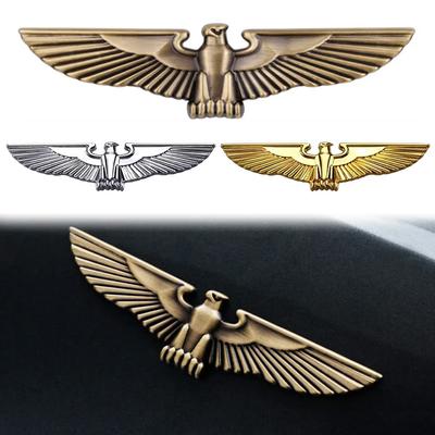 1 יחידה מדבקות רכב תלת-ממדיות אישיות מדבקות נשר ממתכת קישוט תגית מדבקות אוניברסליות לרוב רכבי סימון צד גוף