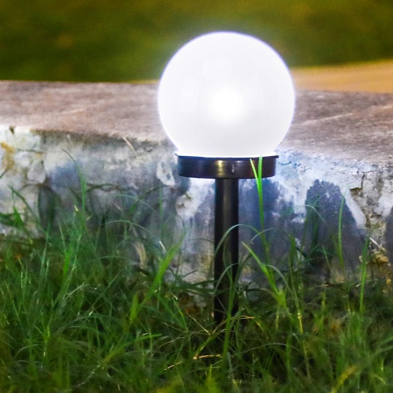 Solar LED Light Outdoor Solar Lawn Light Decoration Solar Garden Light White Blub Lawn Lamp Pathway Lamp Waterproof