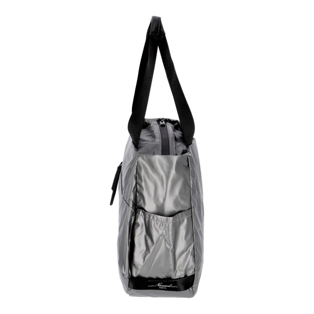 Nananoel grete Glossy Tote Bag (A4 Compatible), 2453311001, Gunmetal (219)