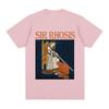 Sir Rhosis Mittelalterliches T-Shirt Lustiges Betrunkener Ritter Meme Grafik T-Shirt Herren Damen Vintage Übergroß 100% Baumwolle Kurzarm T-Shirt