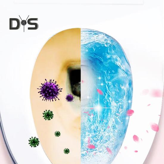 10Pcs Toilet Tank Cleaner Tablets Two-Color Automatic Toilet Bowl Cleaners Long-Lasting Deodorizers Scent Toilet Block
