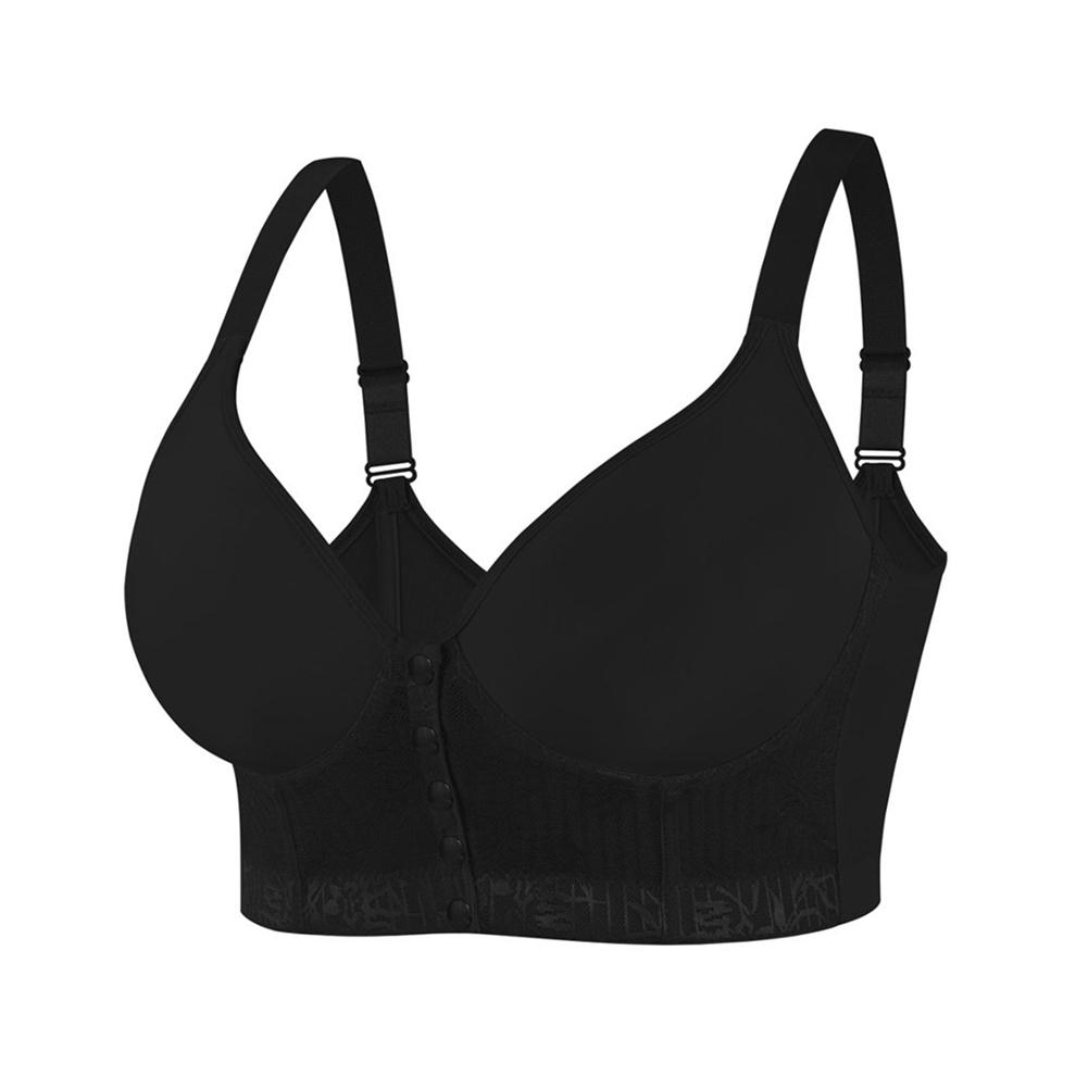 

Women Plus Size Front-Closure Bra Adjustable Straps Push-Up Bra 4XL