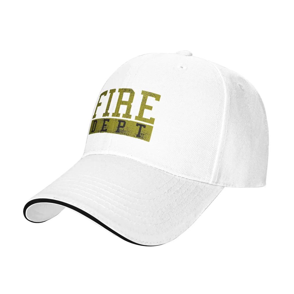 Black Green Fire DEPT Department Hiking Baseball Caps Womens  Adult Male Beach Sunscreen Hat Peaked Cap