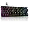 MageGee Rapid Trigger Keyboard 68 Keys English Layout Wired RGB 60 Size Gaming Magnetic Switch Mechanical Ultra-Fast 1.4mm Actuation 8000Hz Polling
