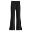 Summer 2025 Women's High-Waisted Black Micro-Flare Suit Pants: Stretch, Slimming, and Casual Draping