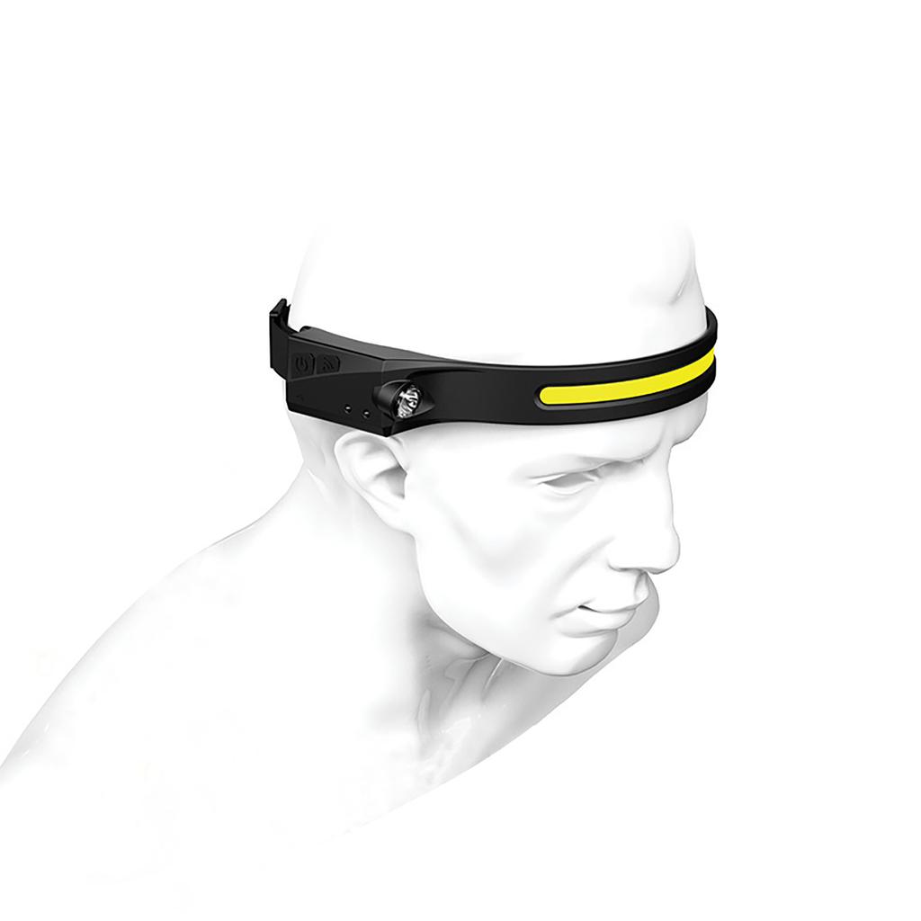 5 Modes Headlamp Rechargeable Waterproof Sensor Headlamp Suitable For Hiking & Camping