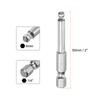 1/2/3pcs Ball End Hex Screwdriver Bit 1.5/2/2.5/3/4/5/6/8/10mm Size 1/4" Hex Shank 50mm (2") Long Magnetic Ball Head Bits