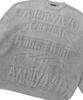 AJOBYAJO [Pba] Five Ajo Logos Washed Sweater [Light Gray]